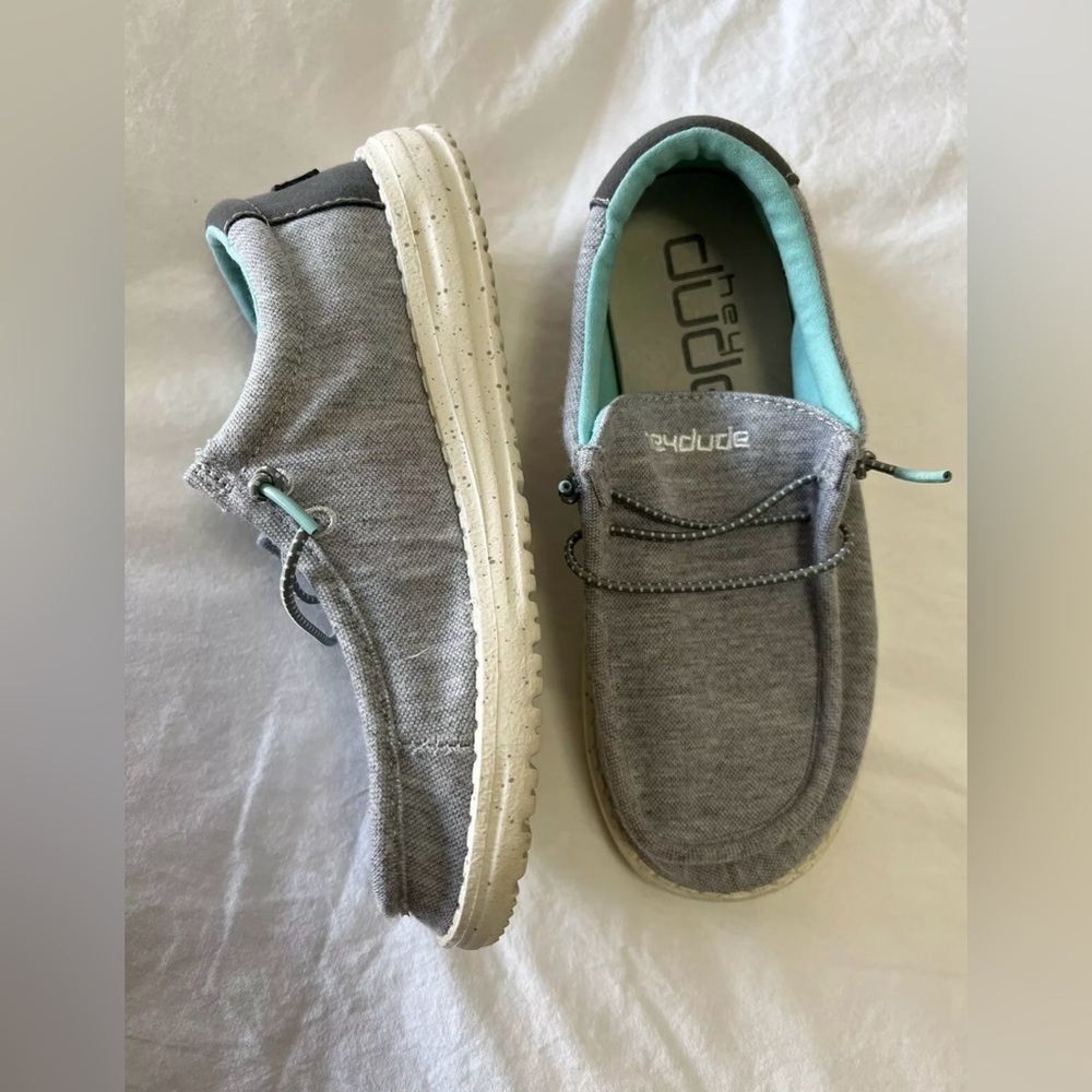 Hey Dude | Wally Youth Gray Casual Size US Youth 2-3 - Picture 2 of 9